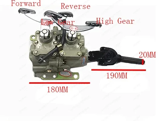 110CC Dreirad Motor Rückwärts Getriebe Verteilergetriebe mit Vorwärts Rückwärts für ATV Quad Buggy UTV 3 Wheeler