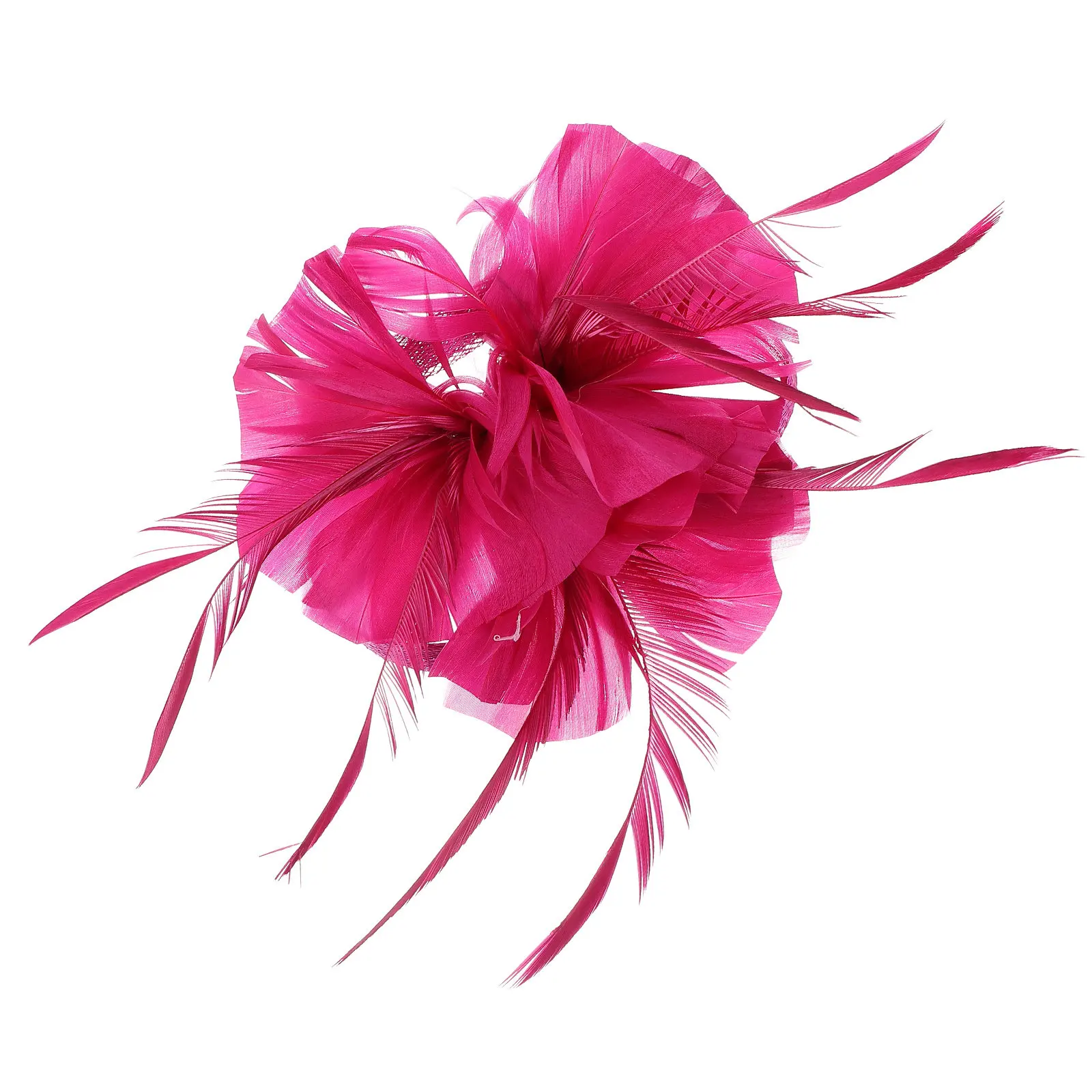 

1Pcs Plume Hair Clip Elegant Side Clip for Wedding Party Bridal Bridesmaid Formal Hair Accessories Women
