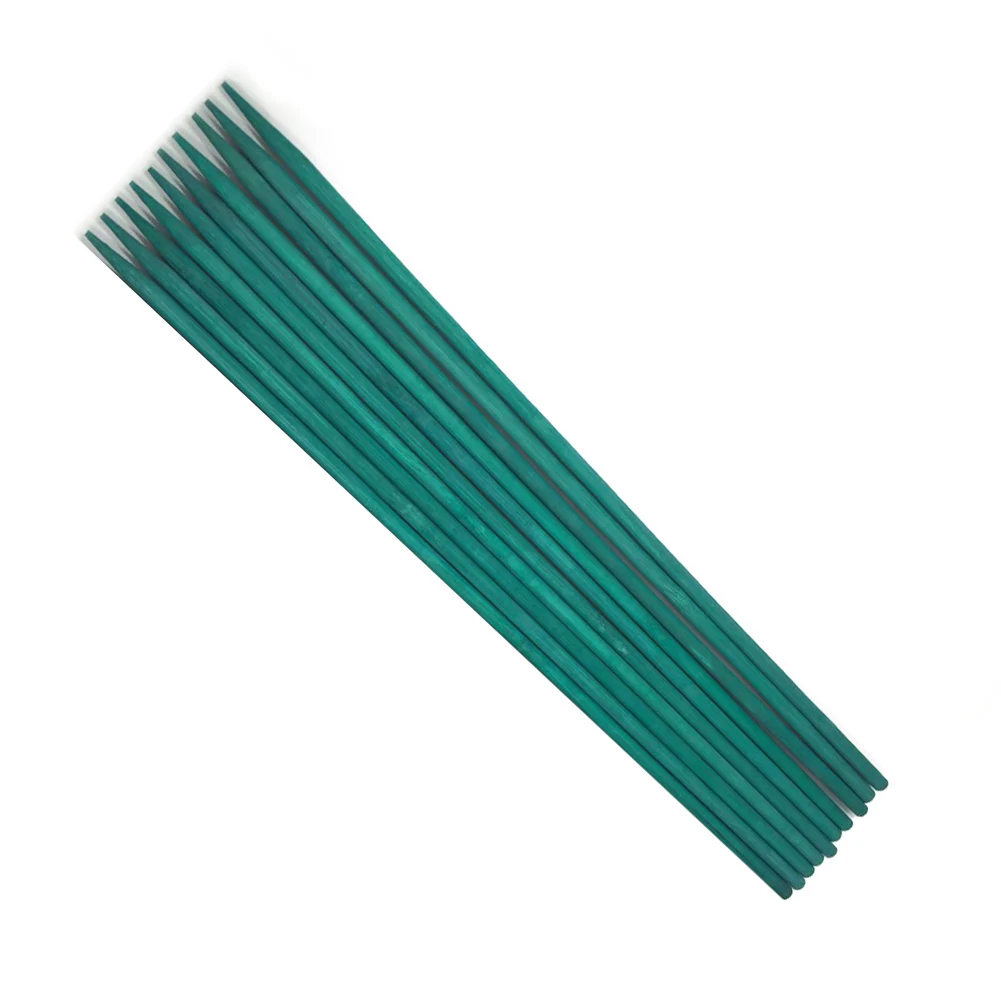 10pcs 38cm Bamboo Plant Stake Dyed Bamboo Skewers Flower Arranging Sticks Plant Growth Support Rod For Flower Arrangement