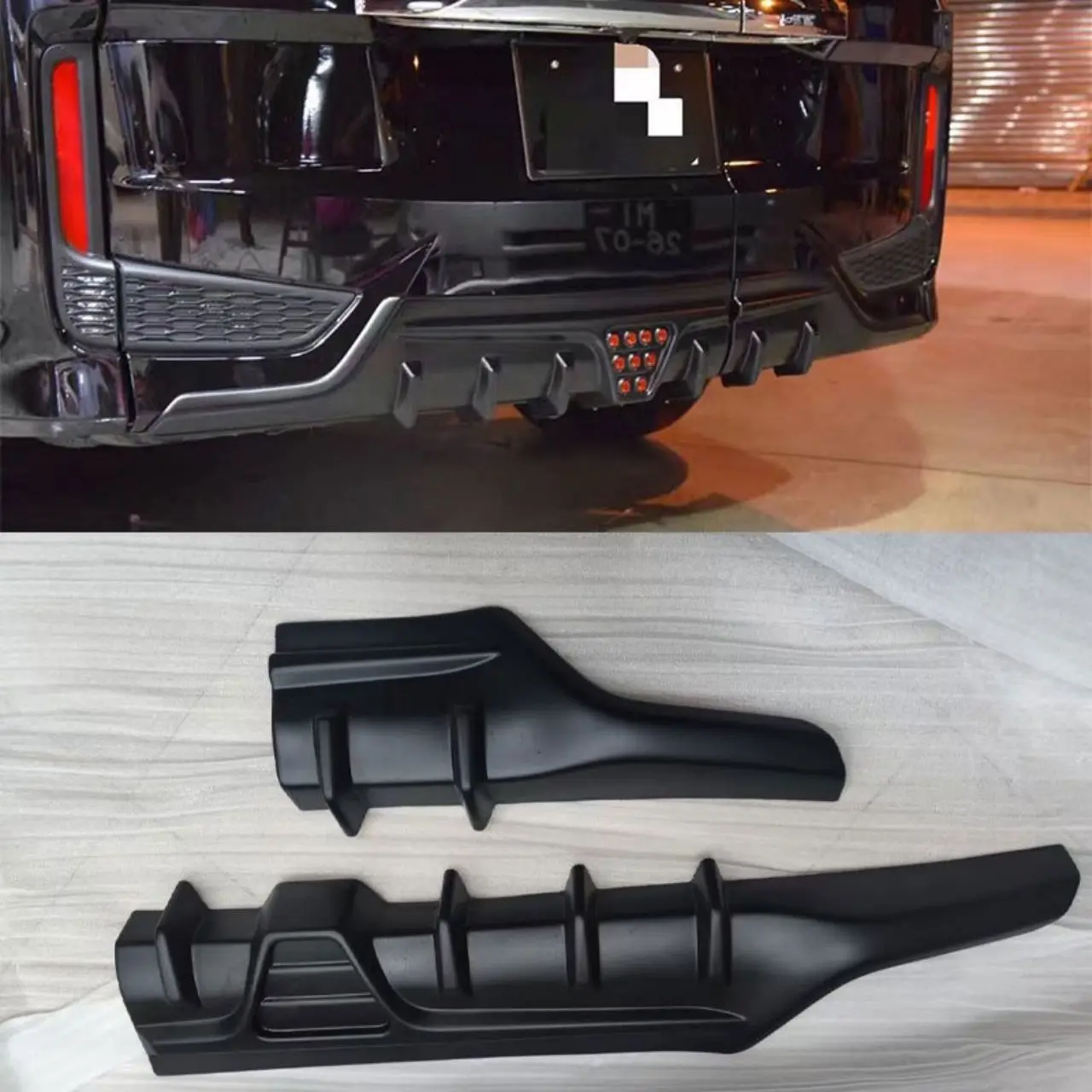 For Honda Stepwgn RP3 Spada Real Carbon Fiber & Glass Fiber Rear Lip Rear Spoiler Auto Parts Modification Parts 2015-2021 STEP