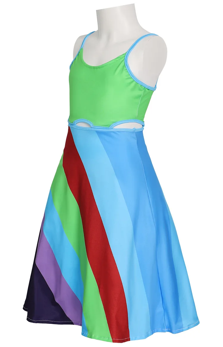 Cosplay für Frauen, inspiriertes Kleid, ausgefallene Kostüme, mehrfarbige Erwachsenenkostüme, Karneval, Halloween-Kostüm – Detail 6
