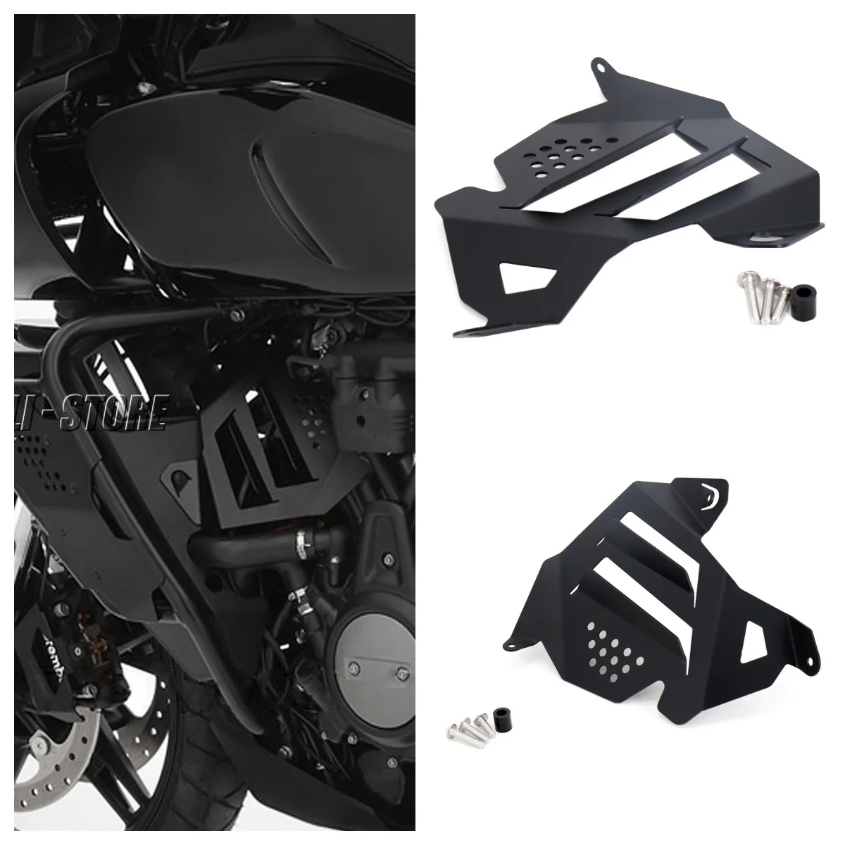 

Motorcycle Engine Guard Side Fairing Protective Cover Left Panels Shield Air Deflector For Pan America 1250 Special 1250S 2021