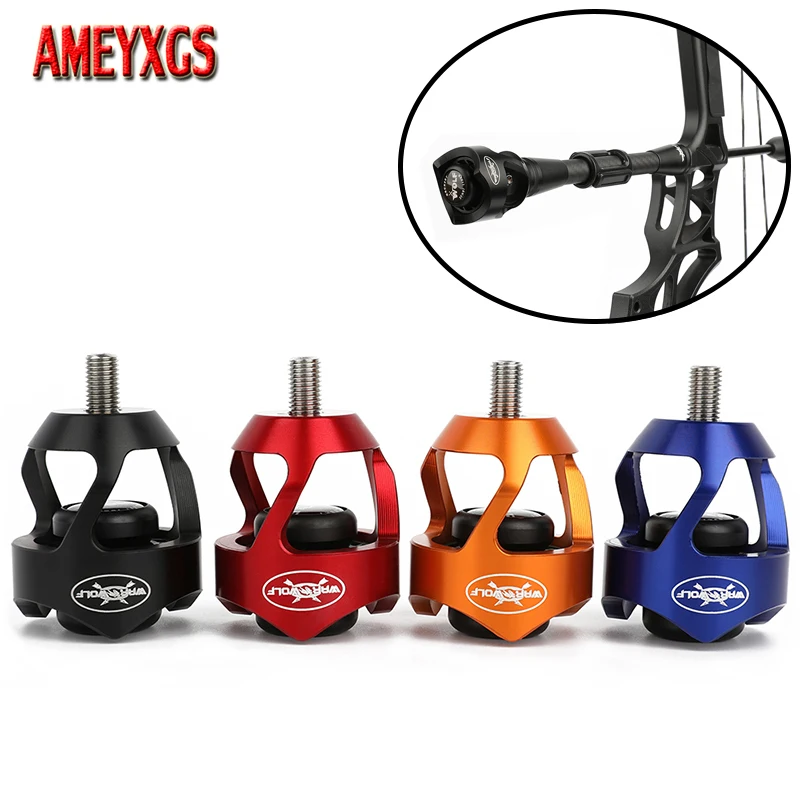 1PC Archery Balance Bar Stabilizer Ball Bow Riser Damper Shock Absorber Vibration Recurve Compound Bow Hunting Shooting Training