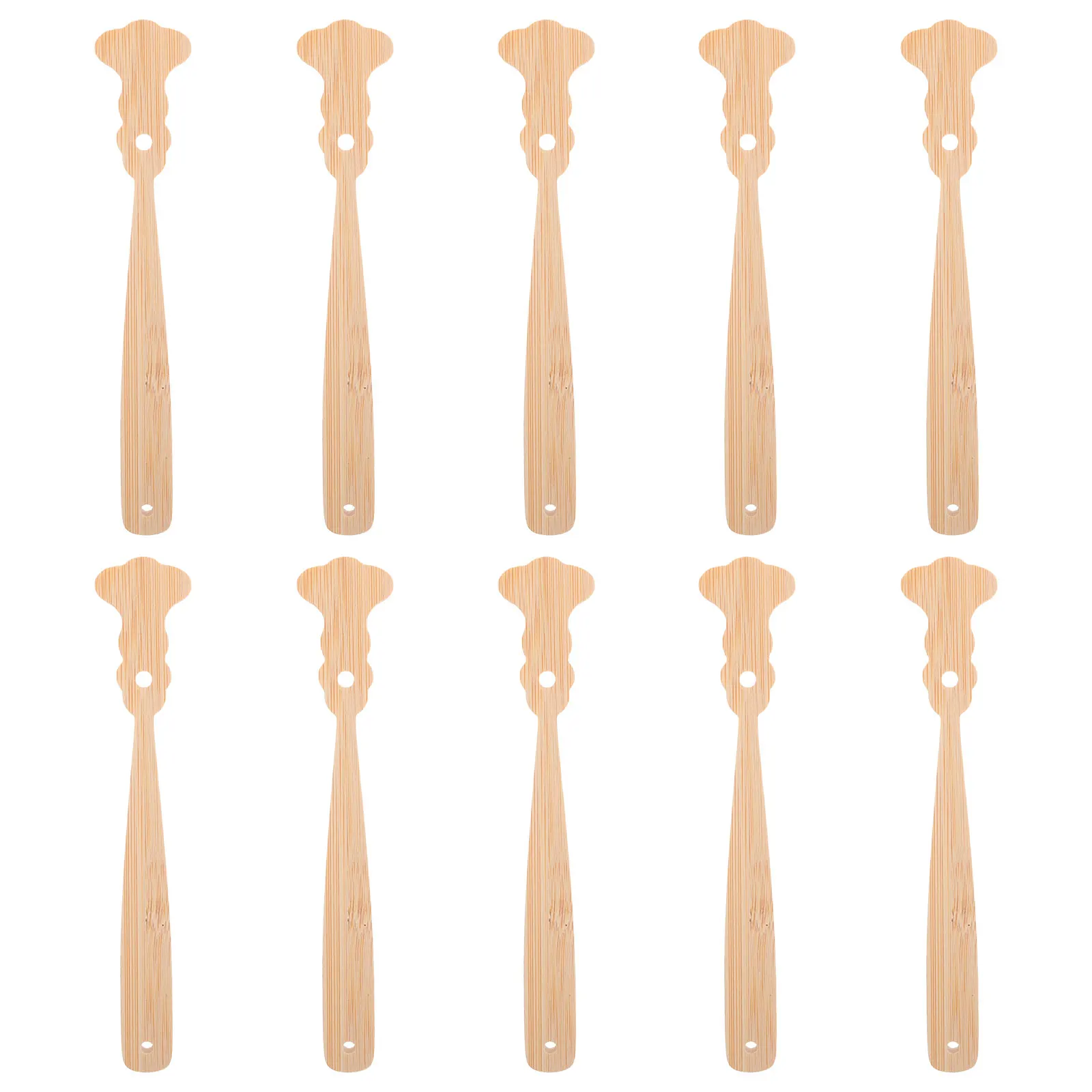 

10 Pcs Ancient Fan Handle DIY Wood Round Stick Wooden Chinese Style Circular Sticks