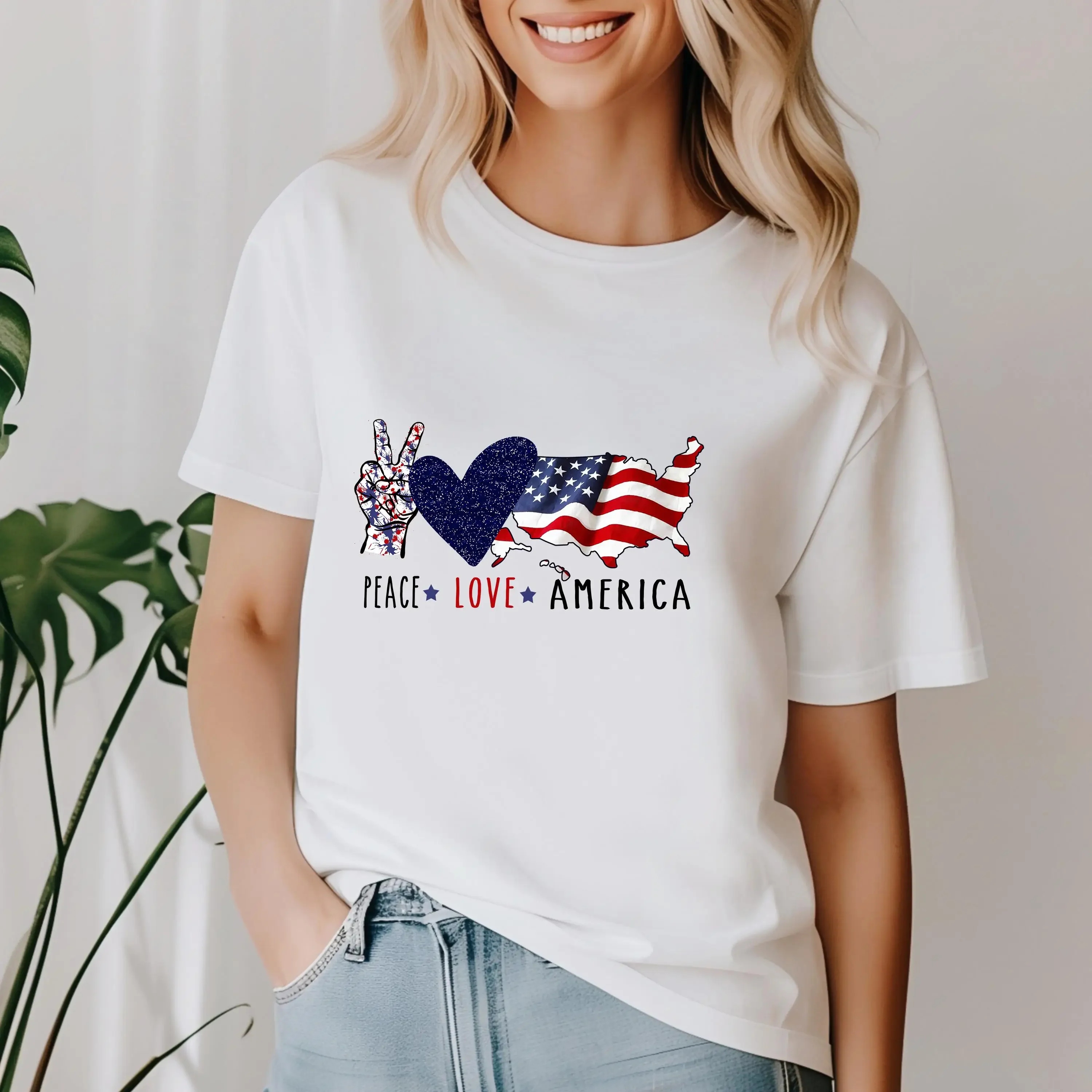 Peace Love America T Shirt Tshirt Graphic T s Multiple Colors Available