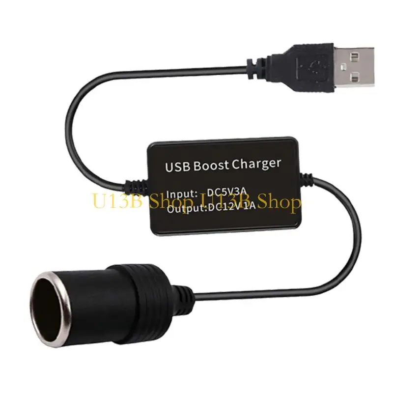 U13B Intelligent Voltages Boosting Cable 150CM Long For Mobile Car Charging Needs