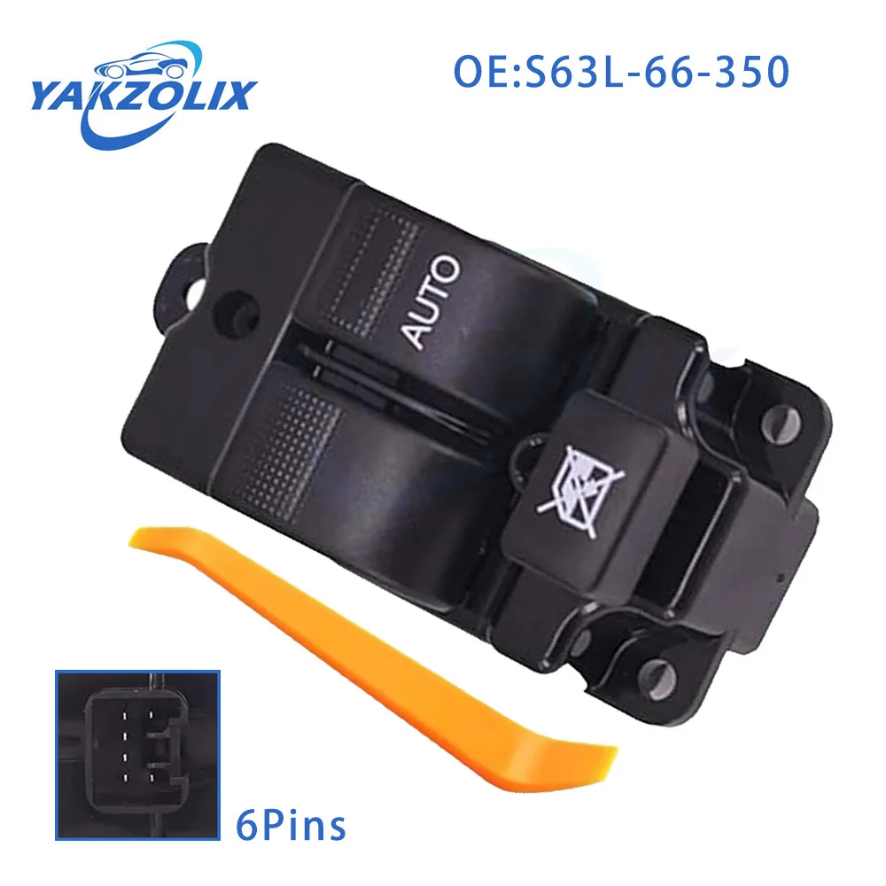 Front Right Side Electric Power Window Control Switch for Mazda Bongo 1999-2020 Replacement Part S63L-66-350 Car Accessories