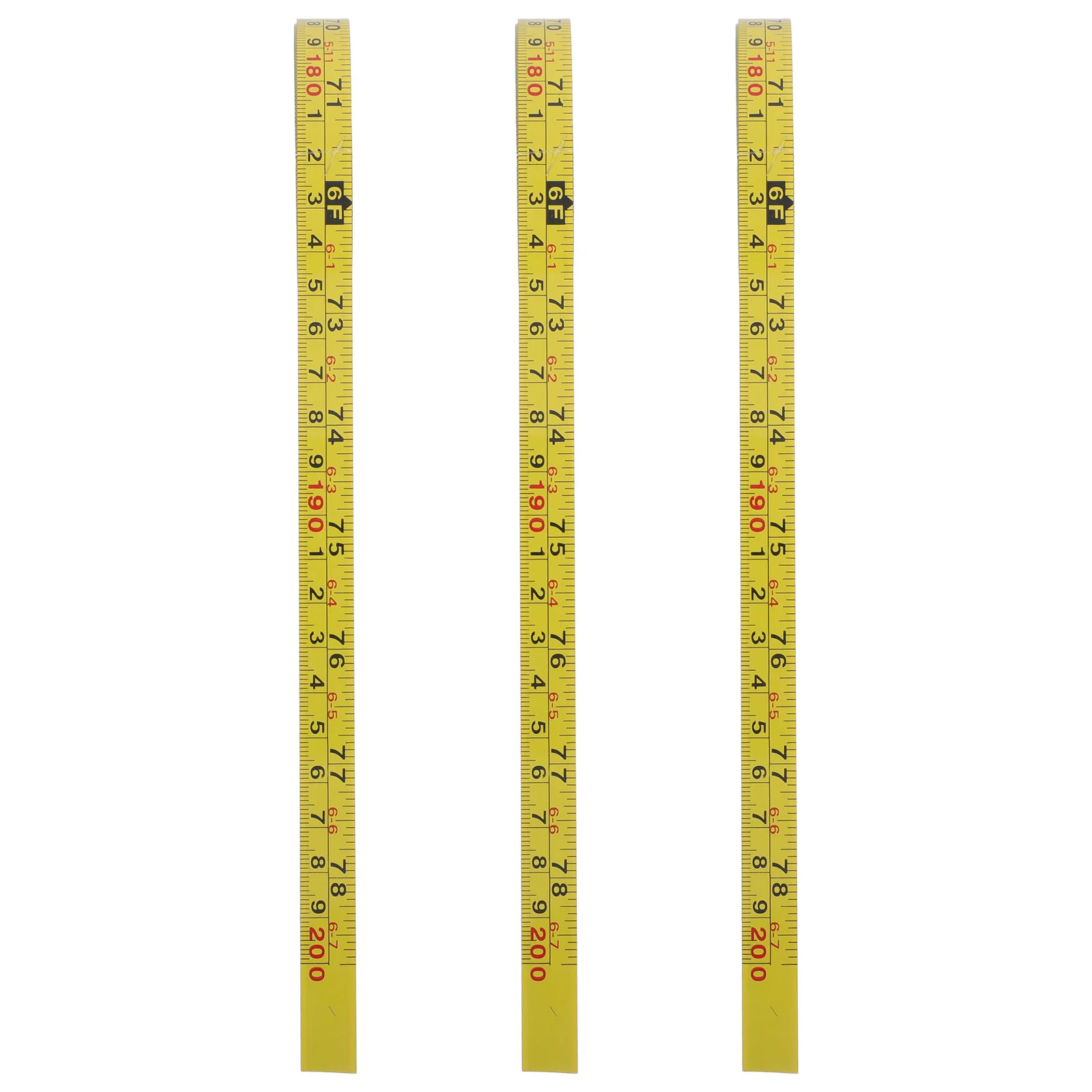Self-Adhesive Precision Measuring Tape Yellow Dual Scale Ruler Tape Woodworking Workbench Metric Imperial Drafting Table