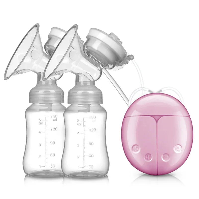 Breast Pump Bilateral Milk Pump Baby Bottle Postnatal Supplies Electric Milk Extractor Breast Pumps USB Powered Baby Breast Feed