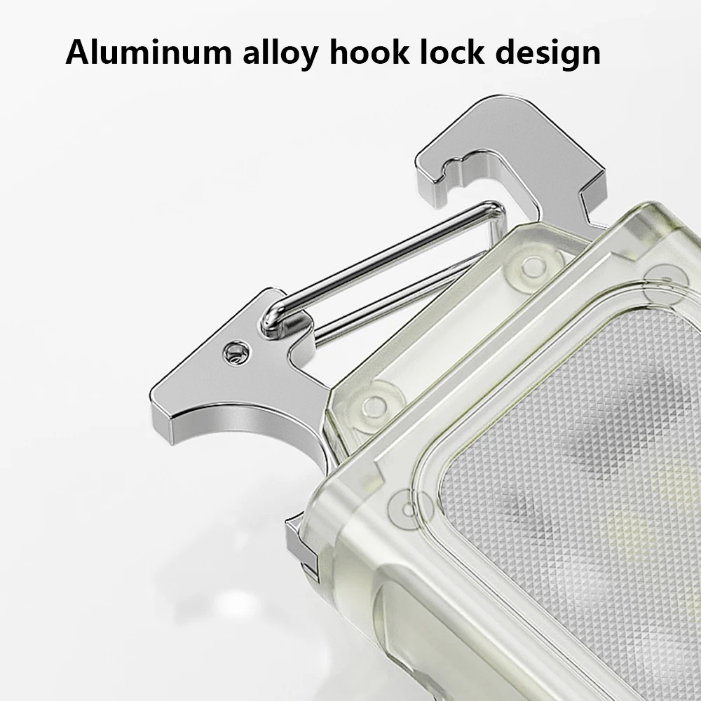 1pc Smiling Shark TIP-062 MINI torcia a LED, torcia portatile protettiva, luce flash a lunga durata ricaricabile per esterni