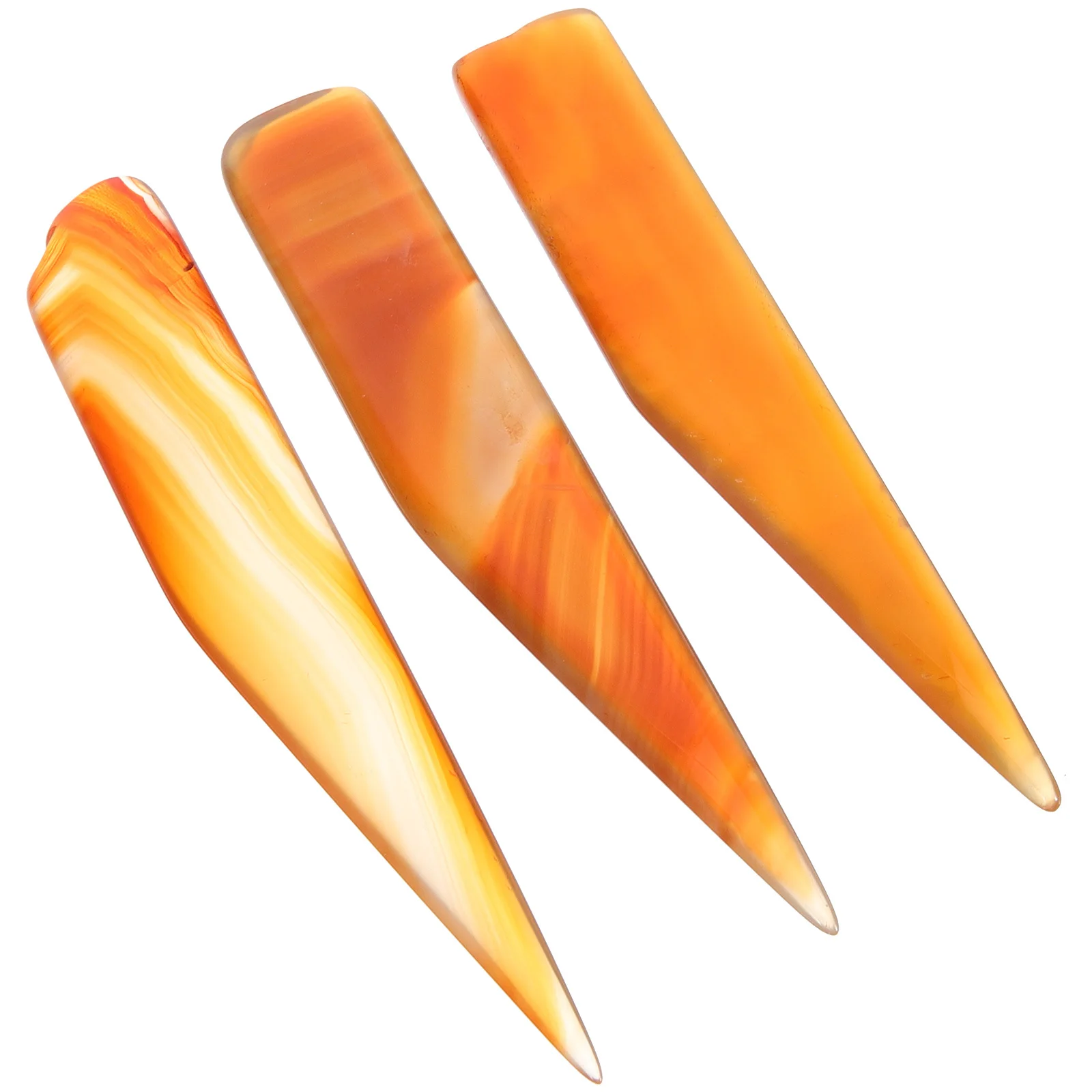

3Pcs Natural Agate Burnisher Jewelry Polishing Tool for Metal Silver Gold Jewelry Smoothing DIY Supply Natural Agate Burnisher