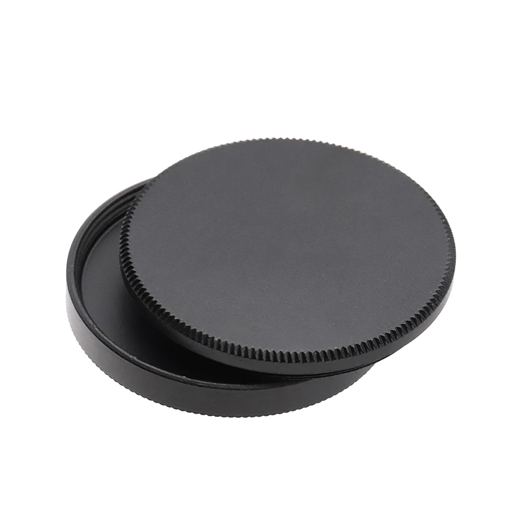 Juego de tapa de almacenamiento de filtro de lente, conjunto de tapa de pila de filtro de aleación de aluminio negro Universal atornillada de Metal delantero + trasero 37 39 40,5 46 mm