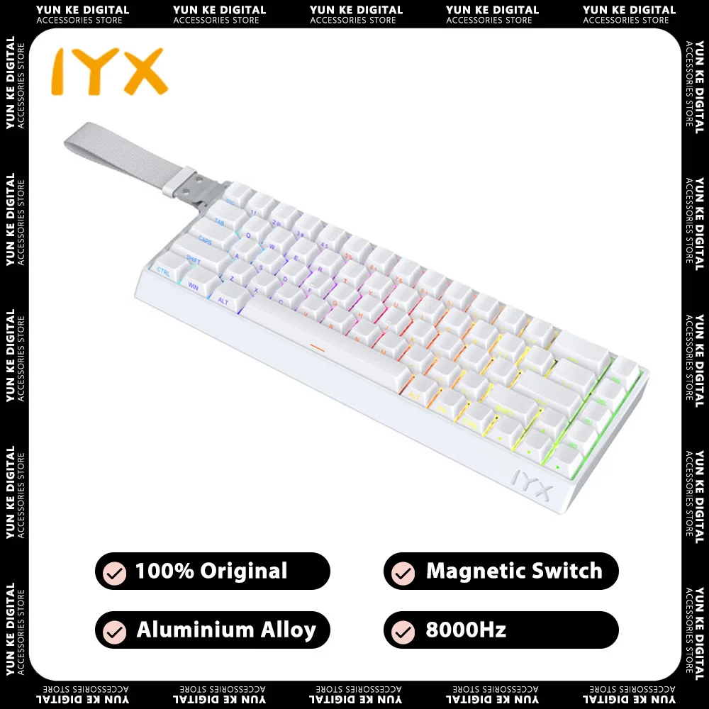 

IYX Mu68 Pro Magnetic Switch Mechanical Keyboard Aluminium Alloy 8000Hz RT0.04mm Gamer Keyboard Customize Gaming Accessories Mac