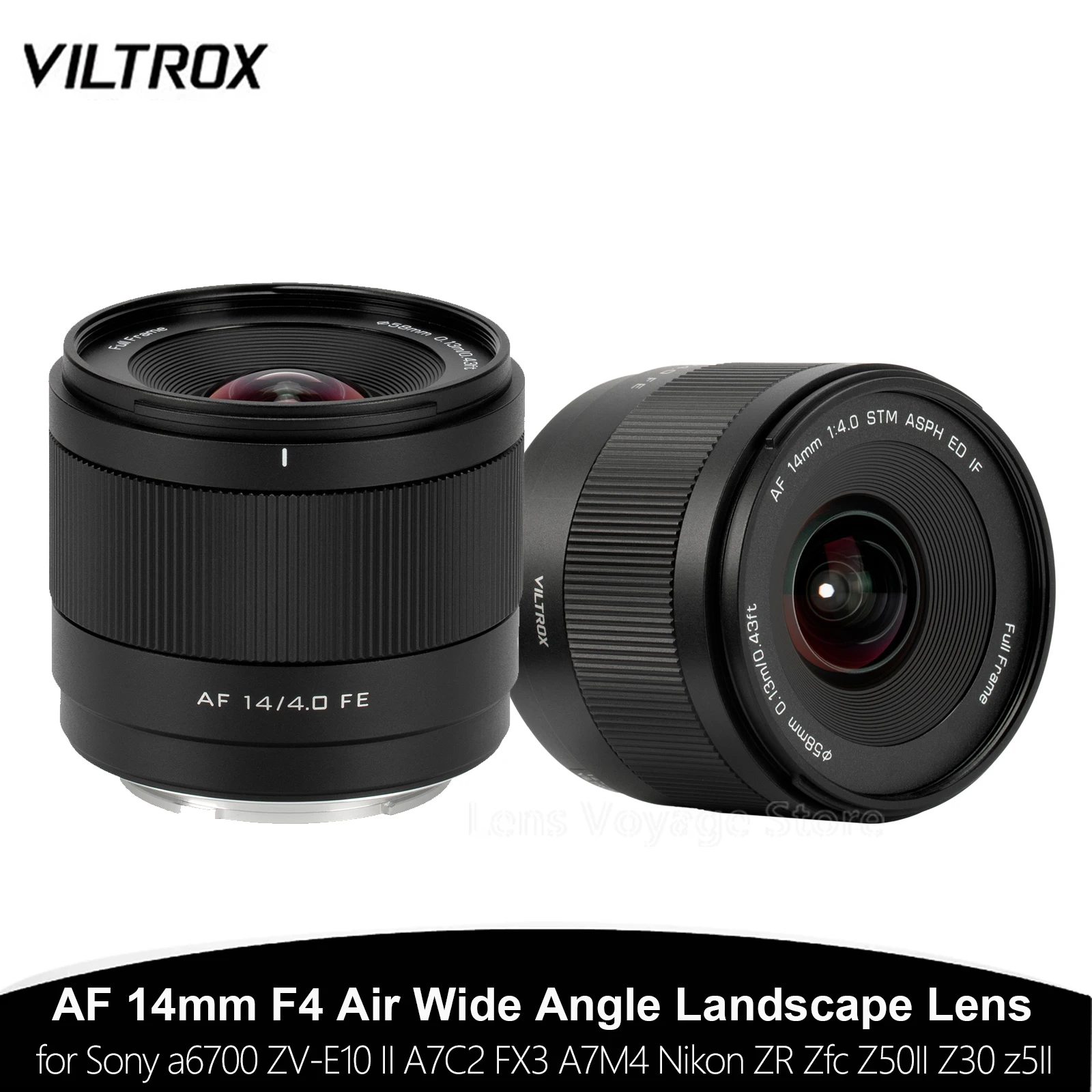 VILTROX AF 14mm f/4 エア 超広角レンズ ニコンZ・ソニーEマウント用