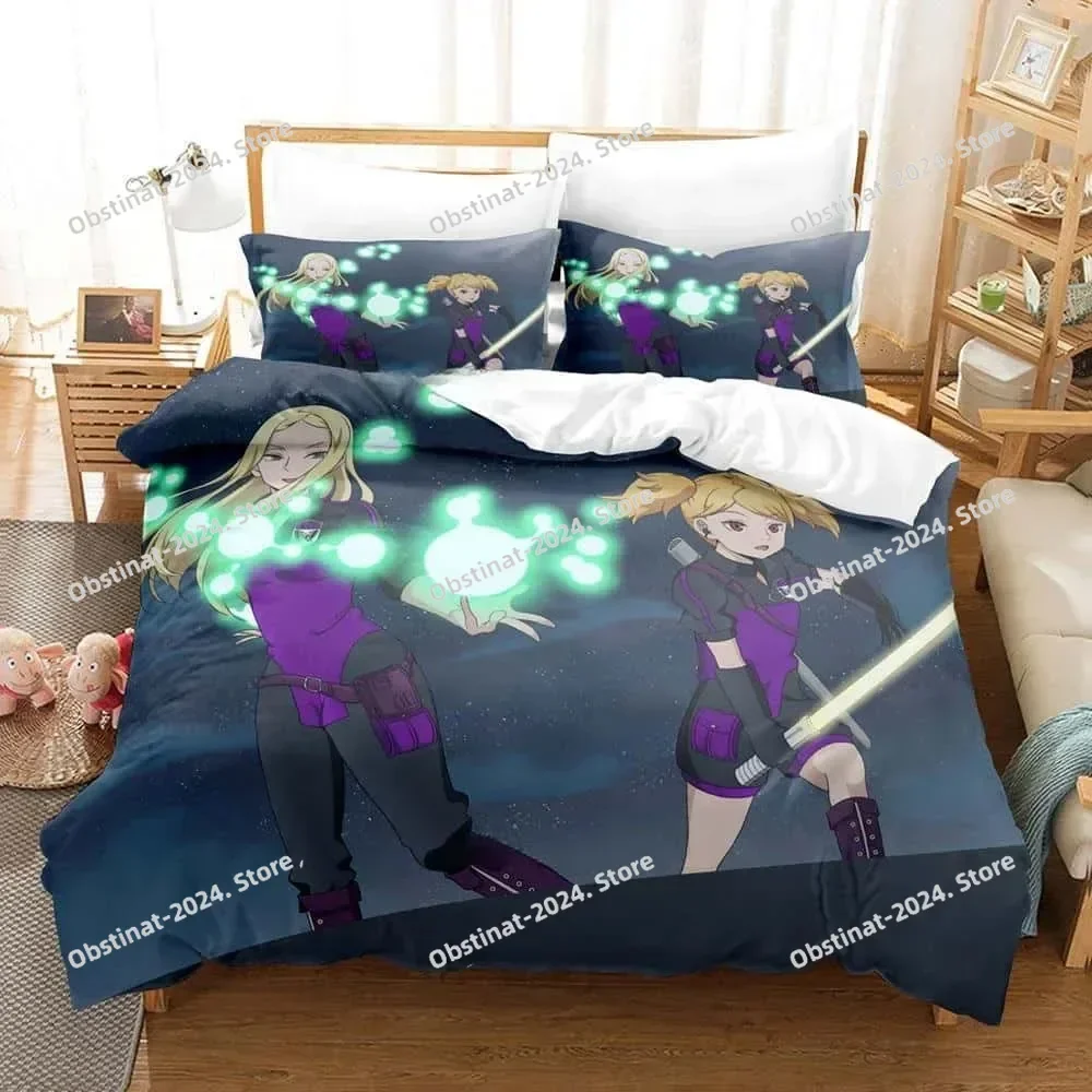 3D 애니메이션 월드 트리거 침구 세트 베개 커버 포함 침대 이불 커버 부드러운 싱글 더블 퀸 슈퍼 킹 사이즈 홈 텍스타일