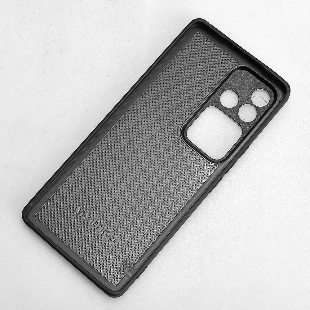 حافظة لهاتف Vivo S18 5G فاخرة من جلد العجل PU خطوط جلدية غطاء خلفي صلب لهاتف Vivo S18 Pro S 18