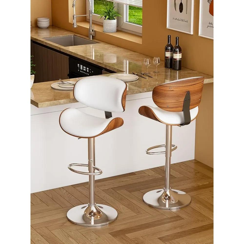 Swivel BarStools Set of 4, Adjustable Height Bar Stools 24