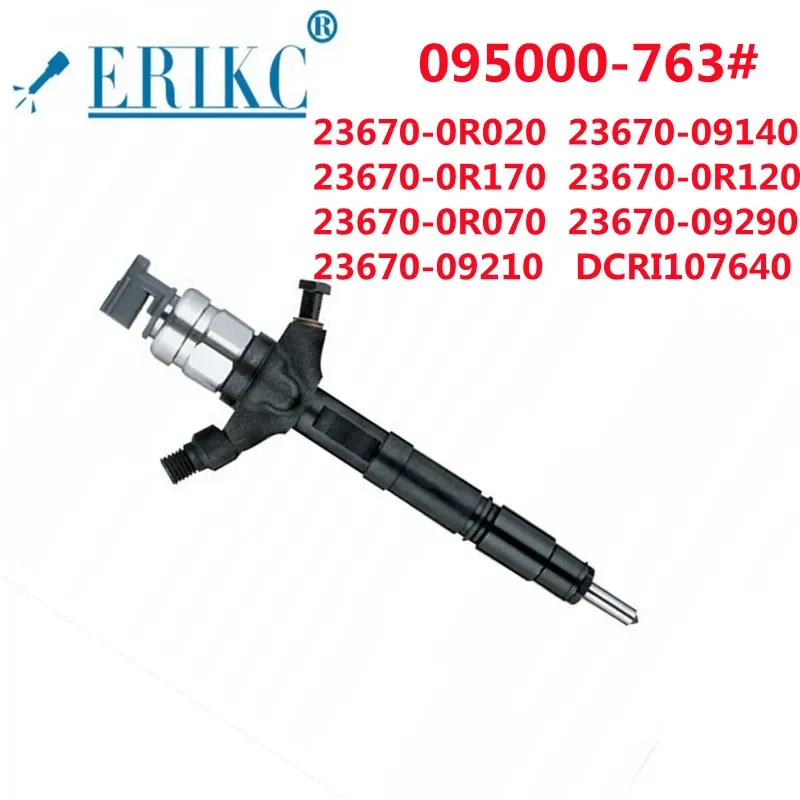 ERIKC 23670-0R070 23670-09290 095000-7630 095000-7631 Diesel Injector 23670-09210 for Toyota RAV4 Corolla Verso 2.2 2AD-FTV