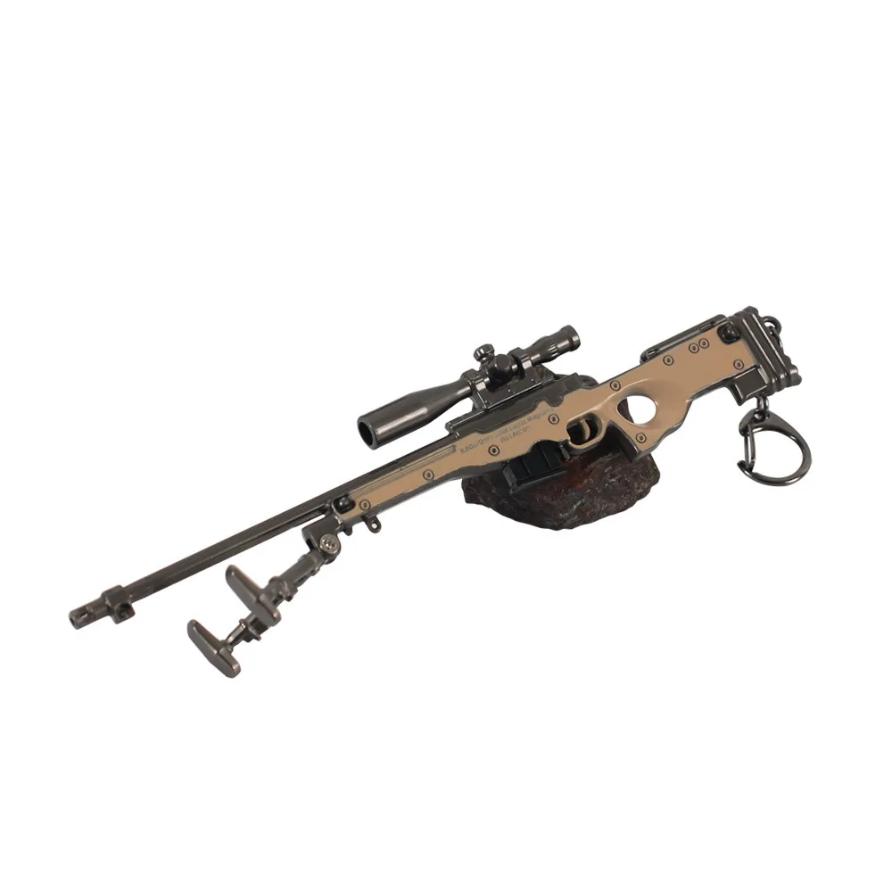 18cm デルタフォース AWM スナイパーライフル キーホルダー 銃 モデル ゲーム周辺機器 分解可能 マウント バックパック ペンダント 装飾品 男の子のおもちゃ ギフト