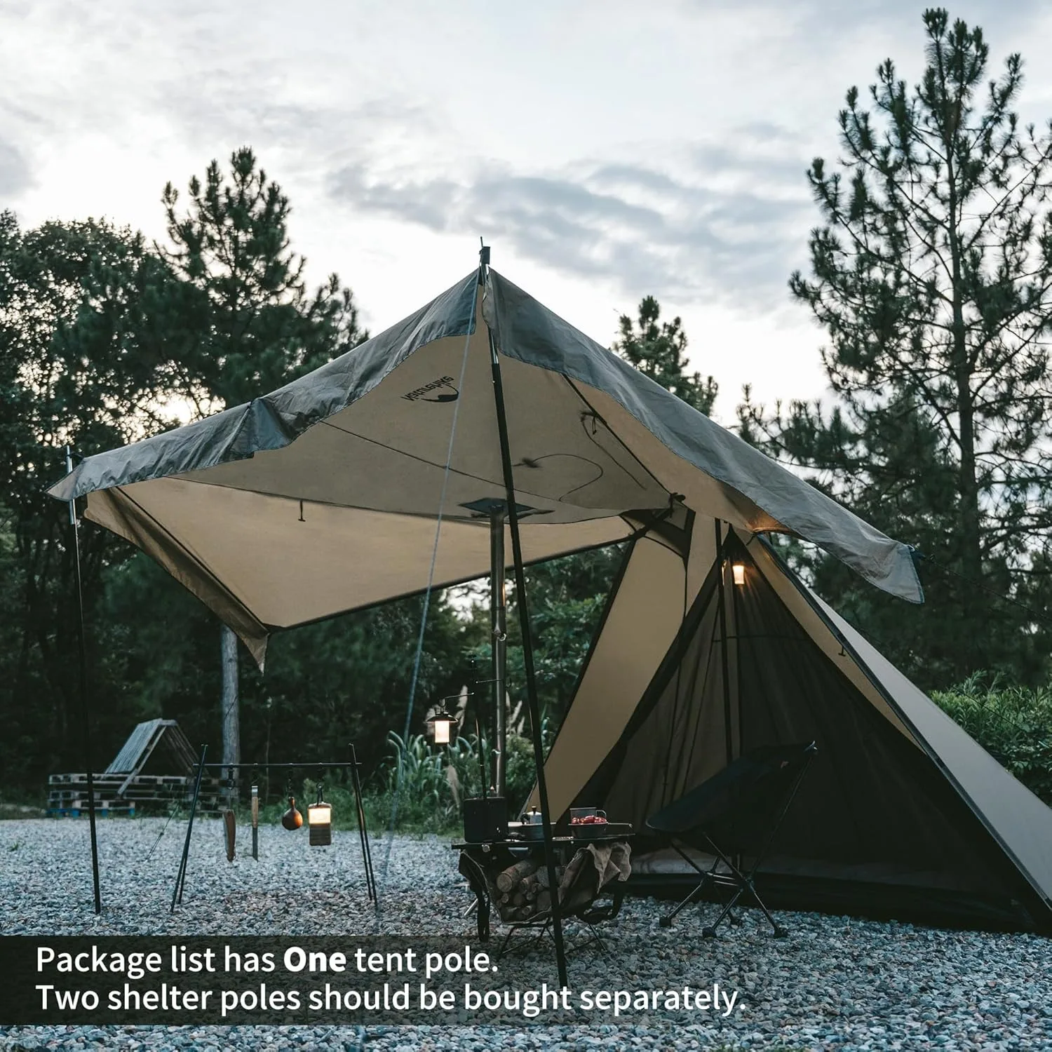 Ultralight Pyramid Camping Tent 2