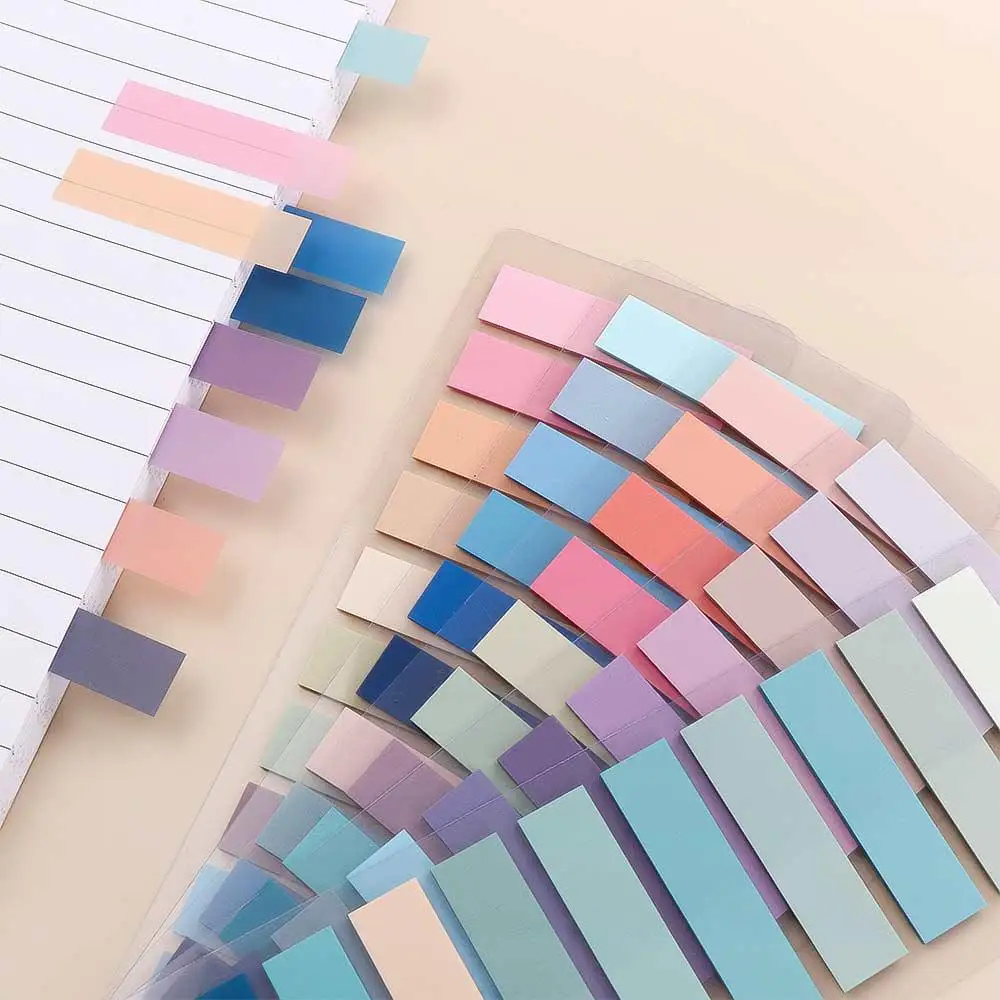 

200Sheets Color Self Adhesive Index Tabs Bookmark Sticky Notes Memo Pad Stickers Index Page Markers Paper Flags Tabs Office Supp