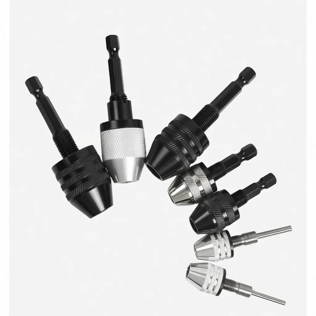 Quick Change Drill Chuck 0.3 To 6.5mm Hex Shank Three Jaw Self Centering Converter For Electric Grinder Jewelry Woodworking