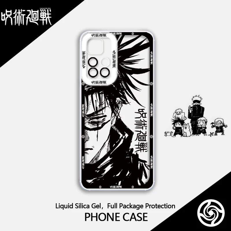 Anime Comics Jujutsu Kaisen For Xiaomi Mi Poco X5 X4 X3 M4 M3 F3 GT Pro NFC 11T 11 Lite 5G Angel Eyes Phone Case Transparent