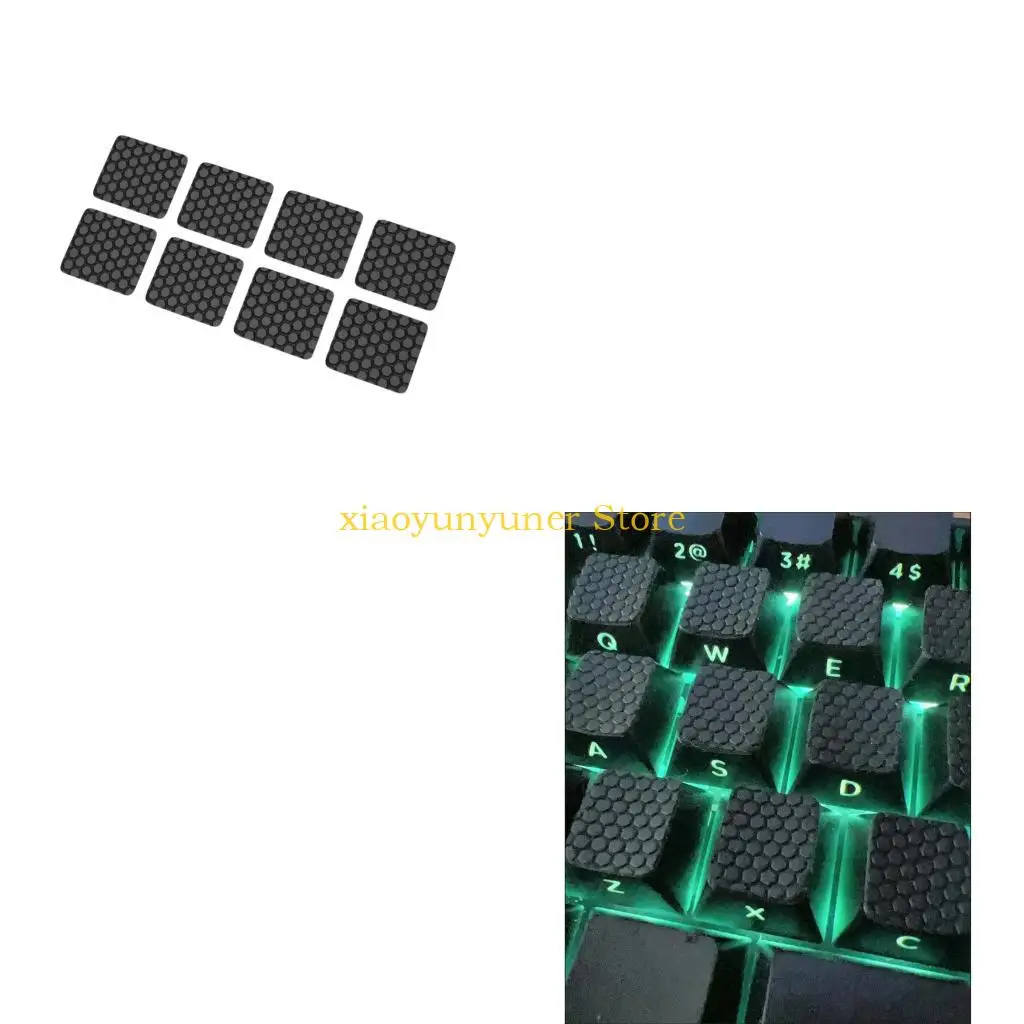 

P9JB 4/8/16pcs Universal Keyboard Stickers Silicone Grips For Quiet Comfortable And Precise Typing Experience