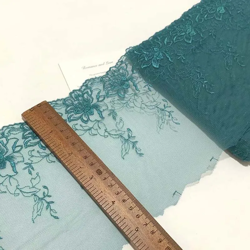 15Yards Floral Embroidery Lace Trim Laces Fabric DIY Bra Underwear Sewing Material DIY Apparel Dress Fabric New