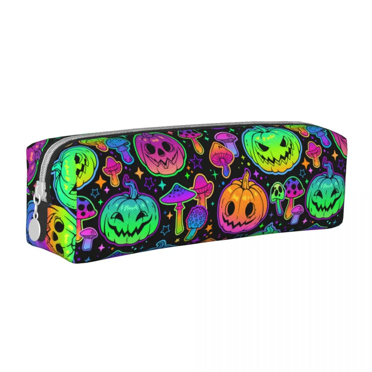 Magic Mushrooms And Pumpkins Pencil Cases New Pen Holder Bags Kids Large Storage Students School Cosmetic Pencilcases