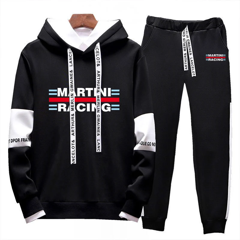 

2023 Martini Racing Logo высокое качество кулиска удобный мужской комплект толстовка для занятий бегом спортивные брюки спортивная одежда