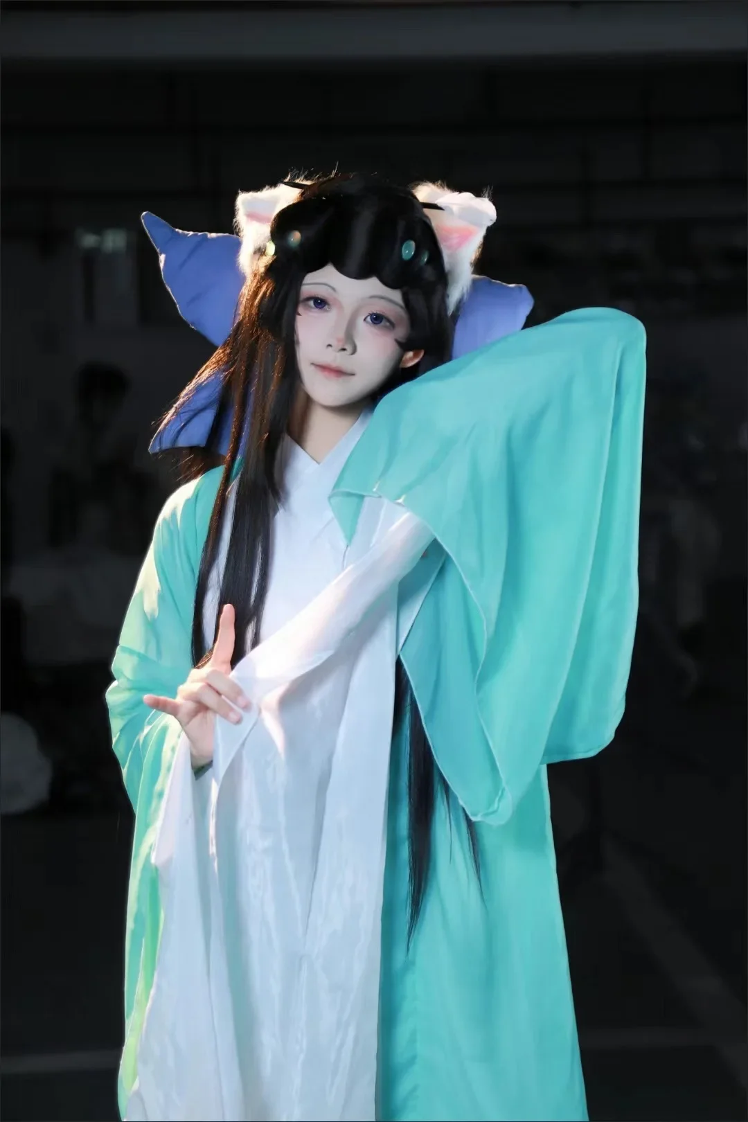 Tang Dynasty Thin Chiffon Classical Folk Dance Clothes Cosplay Stage Costume Hanfu Cardigan Ancient Chinese Sleeve Shirt