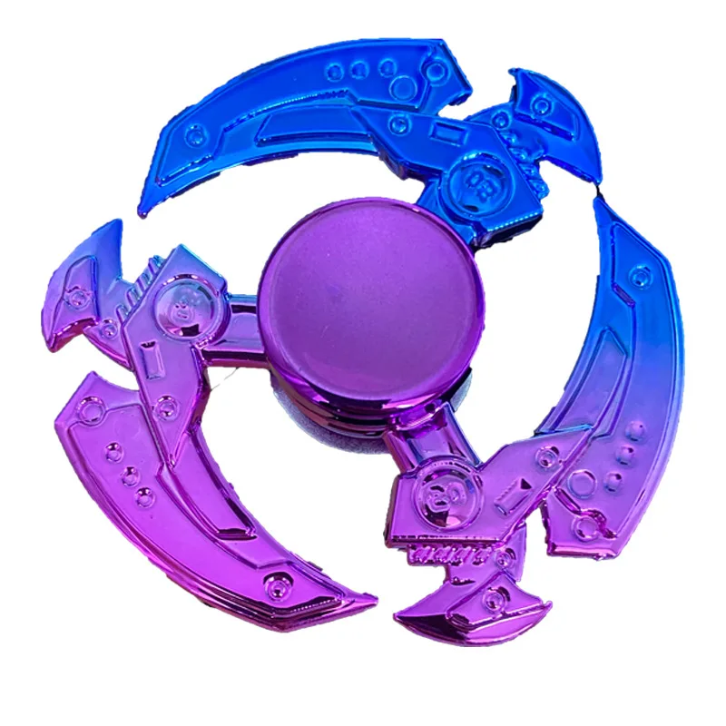 New Plastic Rainbow Fidget Spinner Gradient Color Hand Spinner Fingertip Gyro Anti-Anxiety Kids Adult Decompression Toys