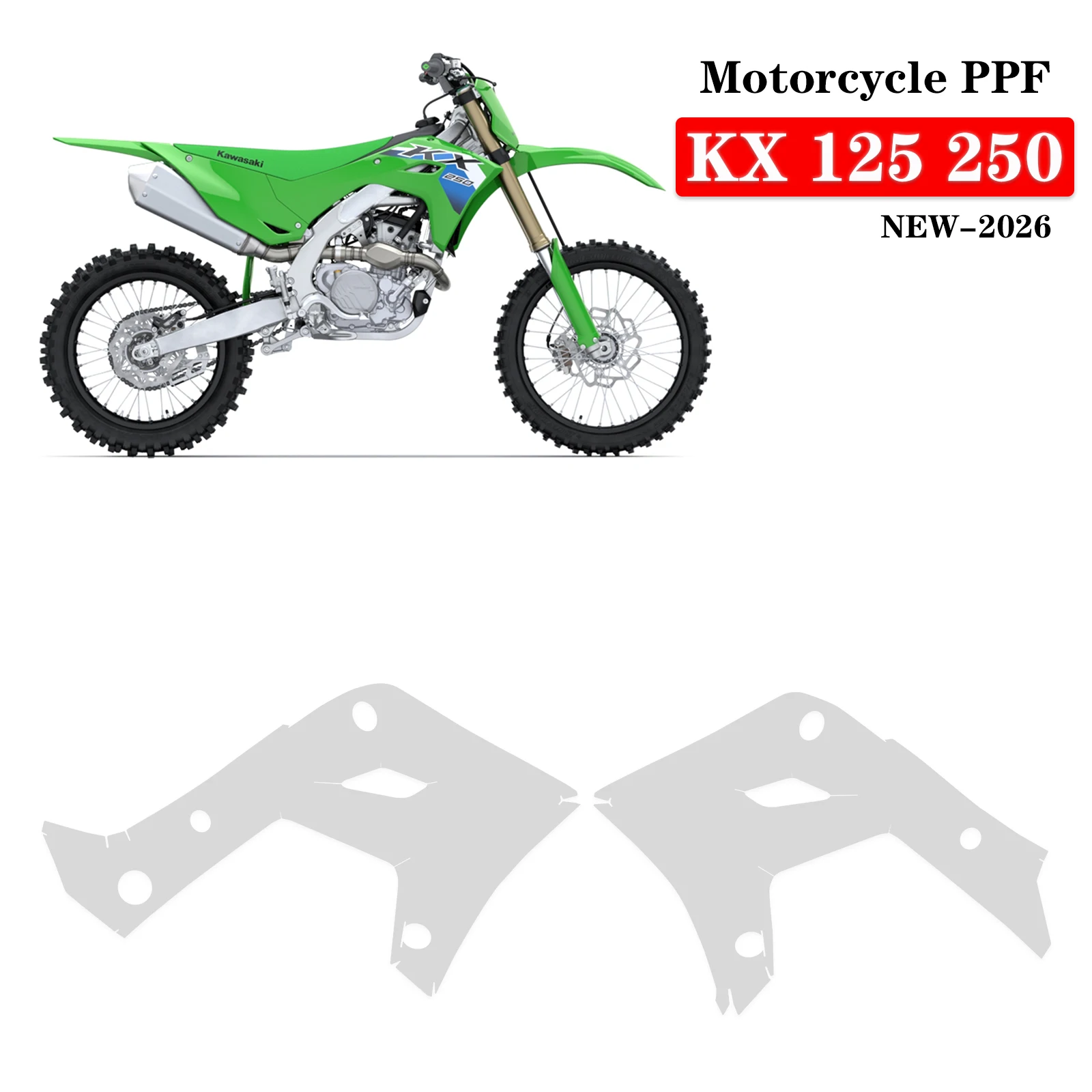 KX 125 PPF TPU Invisible Protection Film For Kawasaki KX 250 Motor Accessories Bodykit Transparent Fairing Protective Film 2026