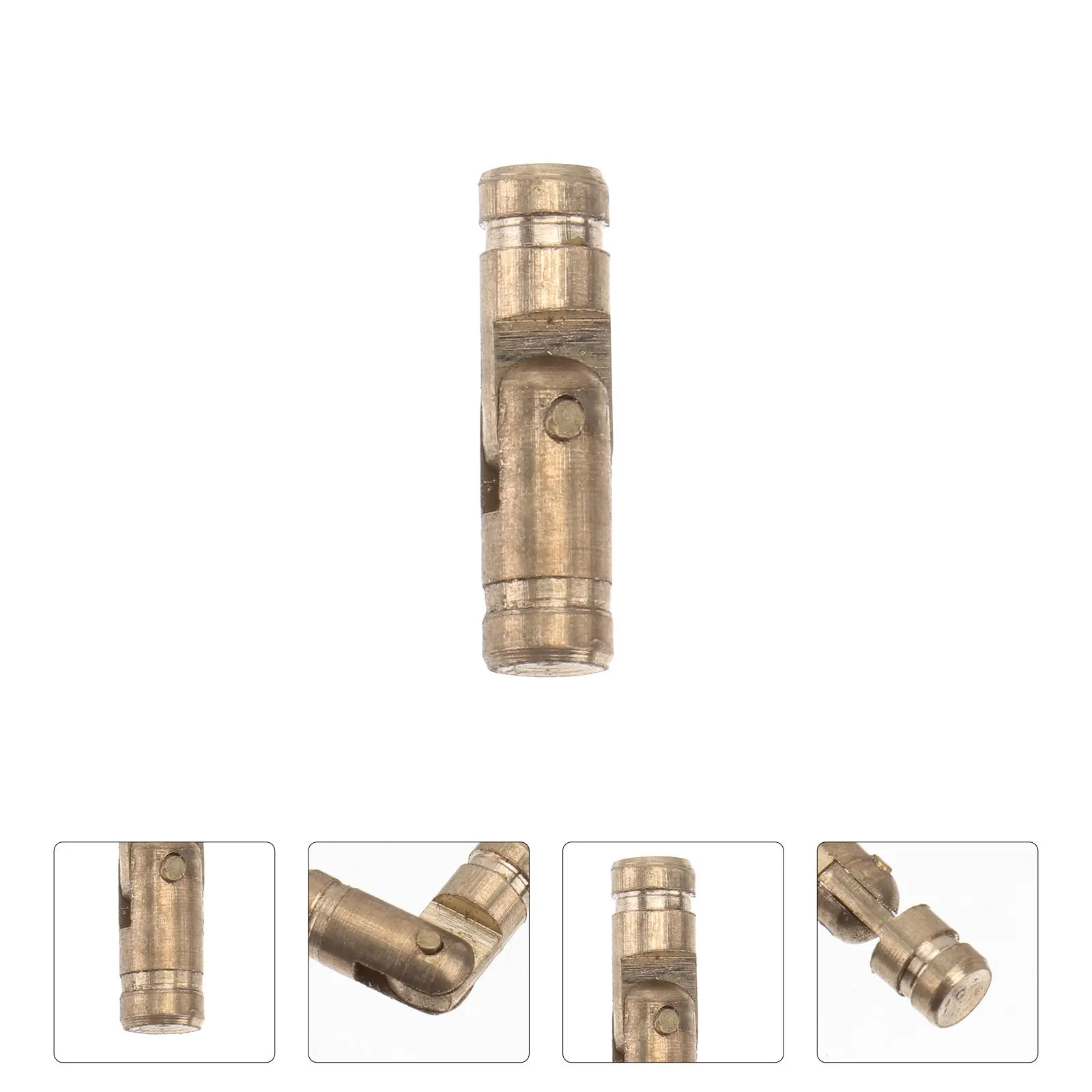 

50pcs Brass Hinge 5X15Mm Spring Loaded Self-Closing Hinges For Jewelry Box Case Cabinet Smooth Silent Operation Hardware