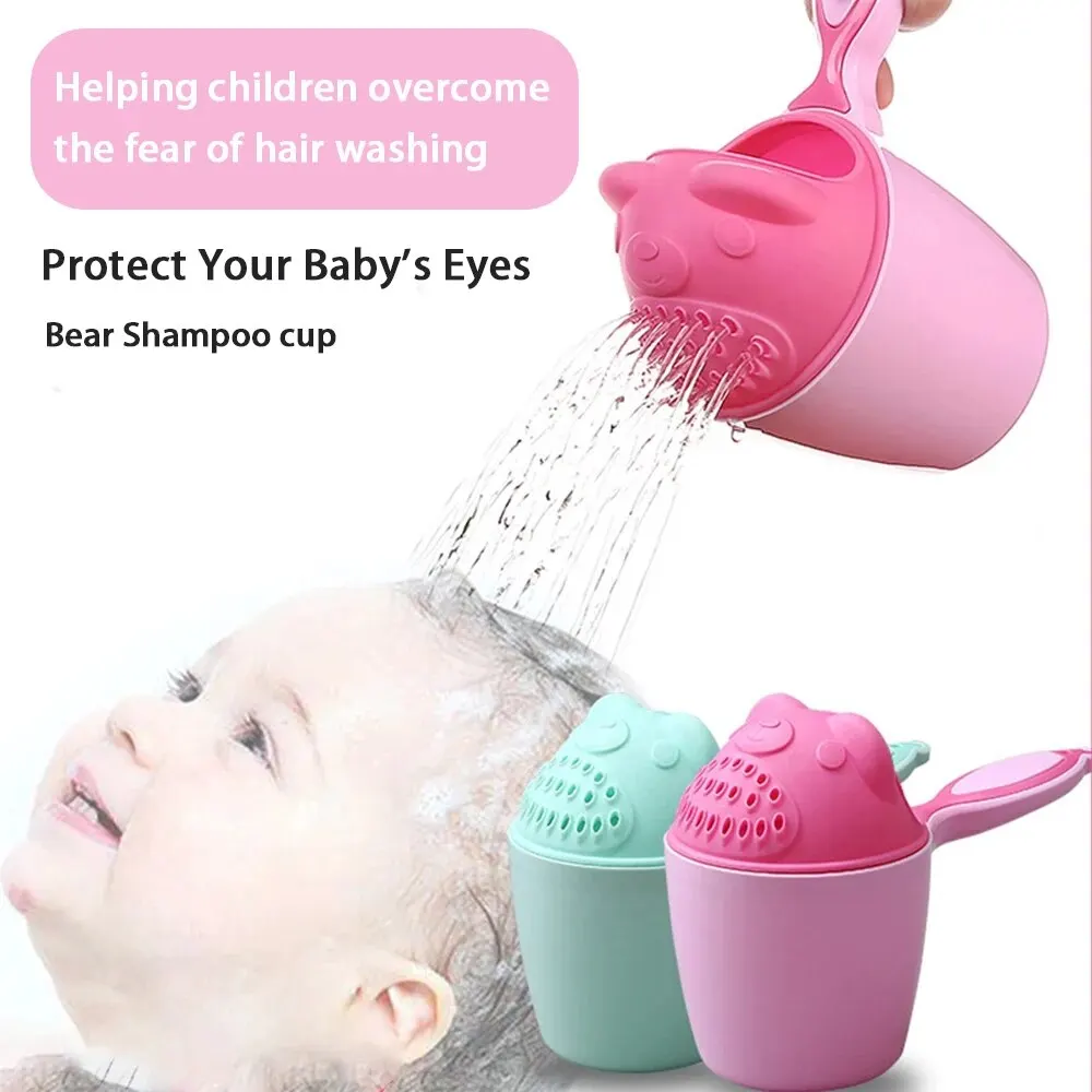 Proteja tus ojos del bebé con esta taza de enjuague de champú Suministros de baño multifuncionales Herramientas de ducha para niños