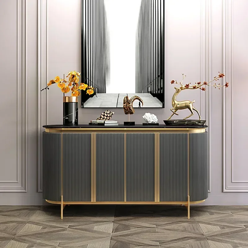 

Y American entrance light luxury decorative cabinet locker simple side cabinet