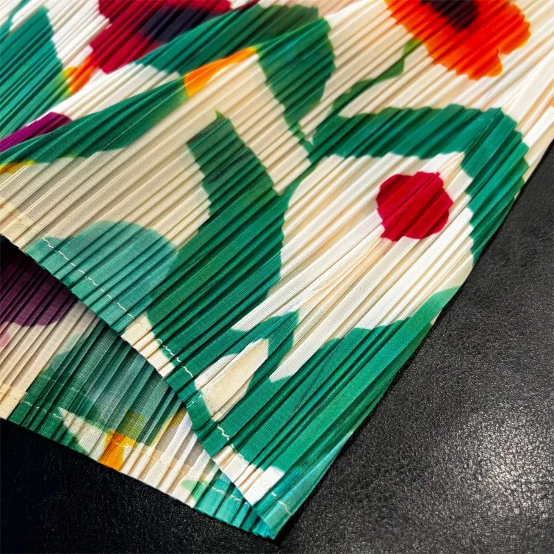 Gghk Miyake Geplooide Rechte Rok Zomer 2023 Hoge Taille Rug Split Casual Nieuw Design Dameskleding Maxi Rokken