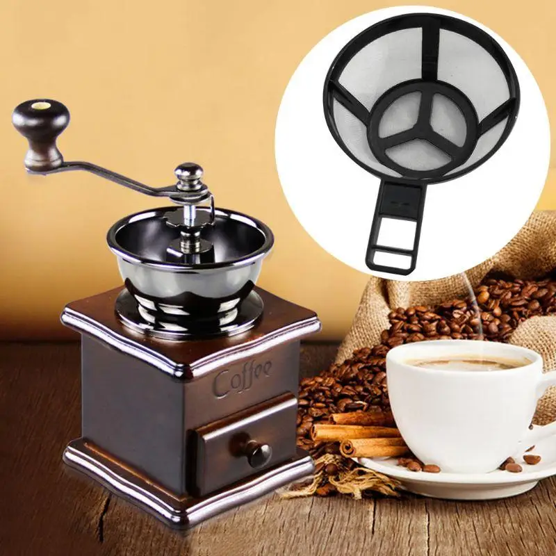 U75C Reutilable Cafetle Pot Filter Dripper Mesh Casket com alça Ferramentas Gadgets cozinha