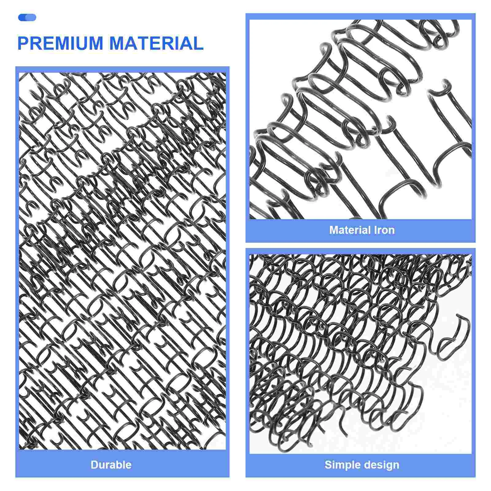 100 шт. переплетное кольцо для ноутбука, спиральные катушки, подставка для книг, 34 отверстия, кольца для переплета, железо, сделай сам