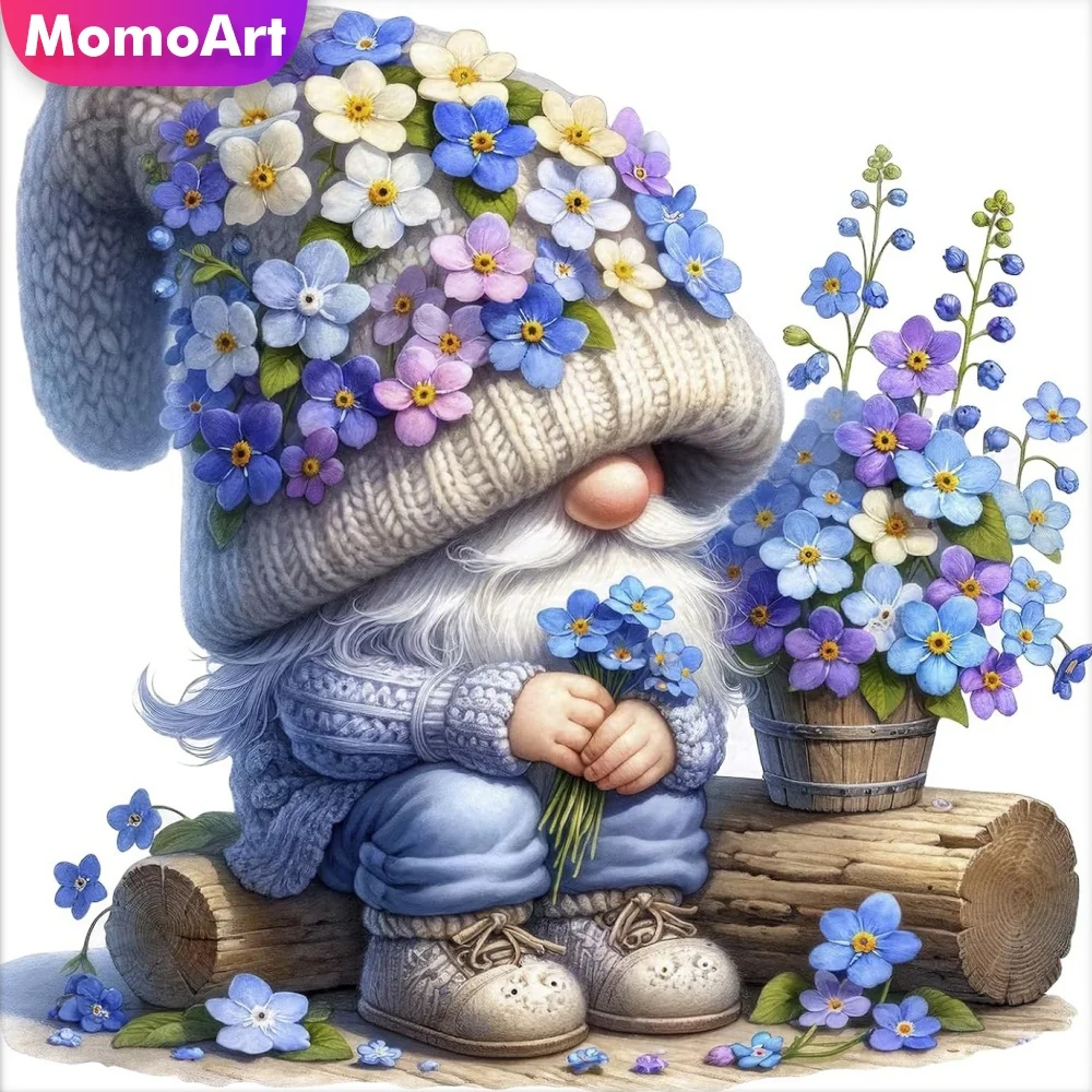 Momoart Elmas Nakış Gnome Portre Yeni Varış Elmas Boyama Cüce Akrilik Zanaat Malzemeleri Mozaik Karikatür Çocuk Hobi
