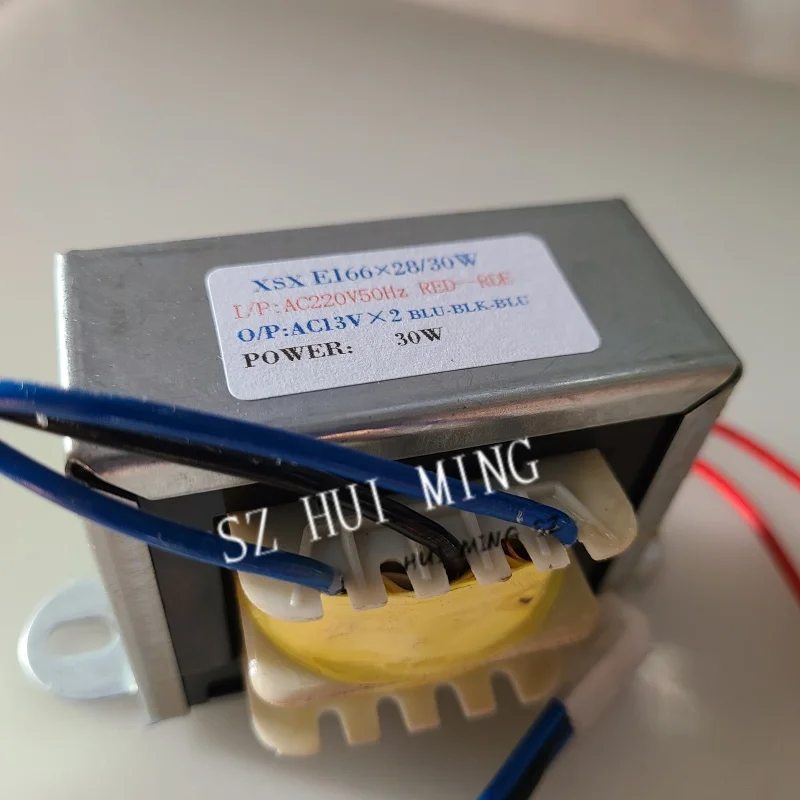 

30W EI Transformer 220V To 13V-0-13V EI66*28 3.96 Terminal Multimedia speaker subwoofer power transformer for Edifier c1 c2