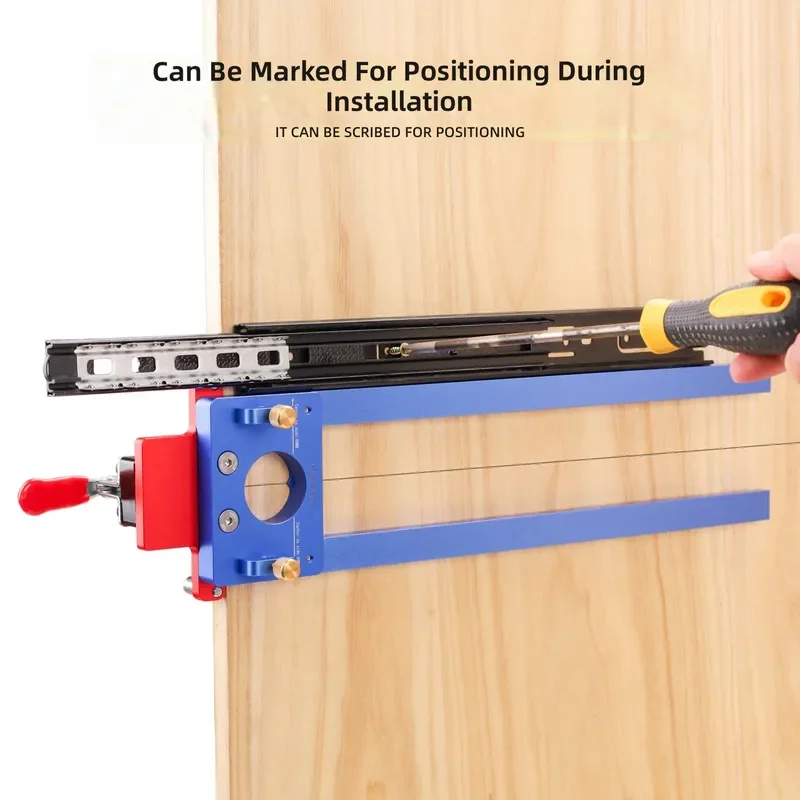 X800 Drawer Slide Installation Positioning Aid Track Positioning Fixture Woodworking Hidden Guide Rail Holder Tool