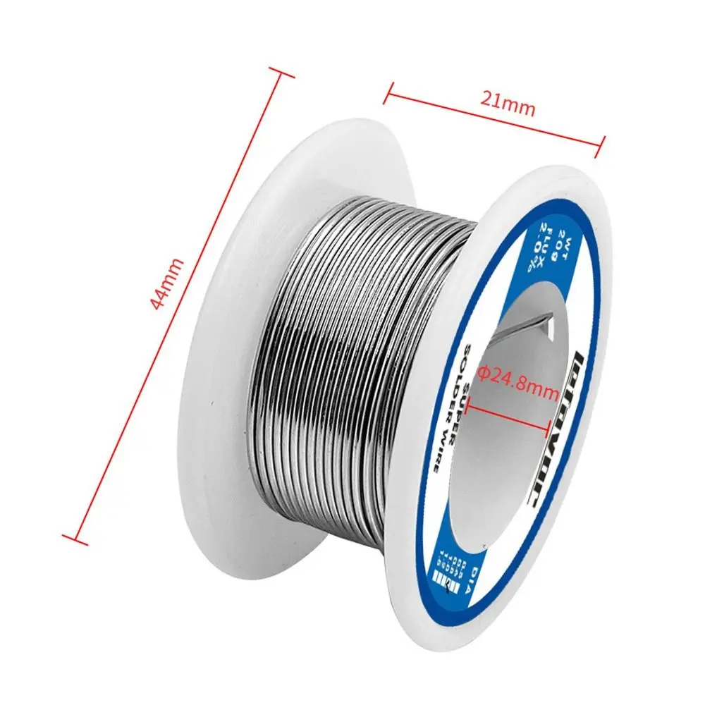 FLUX 2.0% Low Temperature Welding Wire No-clean 20g 50g 100g 0.8 1.0mm Soldering Wire Roll Low-melting Lighter Solder Wire