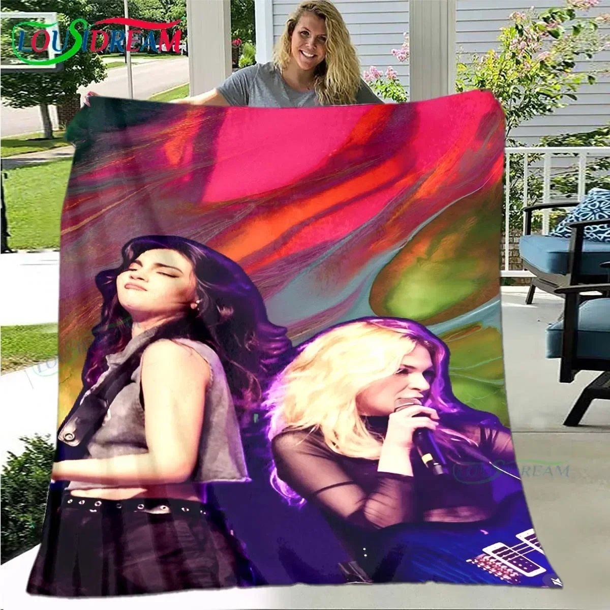 Mexican Pop Rock Band The W-Warning Four Seasons Blanket Sofa Cover Travel Bed Plush Blanket Travel Office Break Blanket Gift