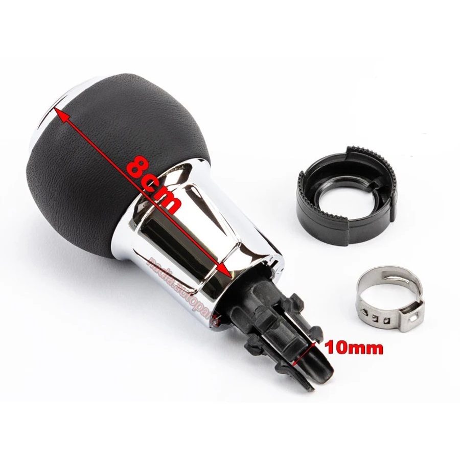 12mm for Audi A3 shifter knobs Sliver Ring 5 speed 6 Speed Gear Shift Knob Lever CNWAGNER Car Accessories