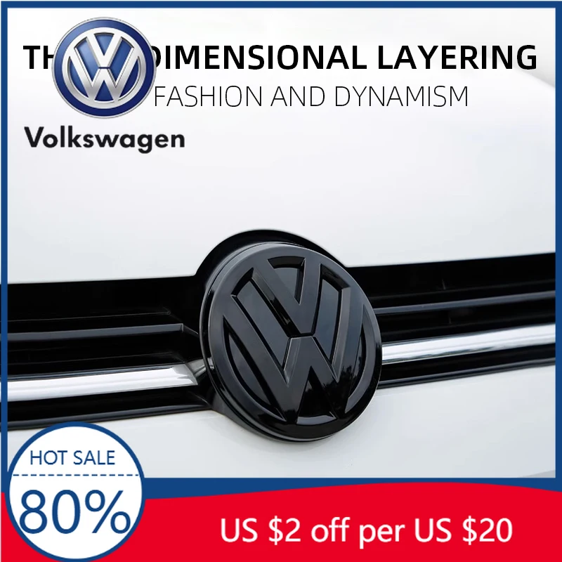 

Для VW Volkswagen Jetta MK5 Golf 2 шт. глянцевая черная матовая черная эмблема передней решетки и эмблема заднего багажника Для Volkswagen VW Golf