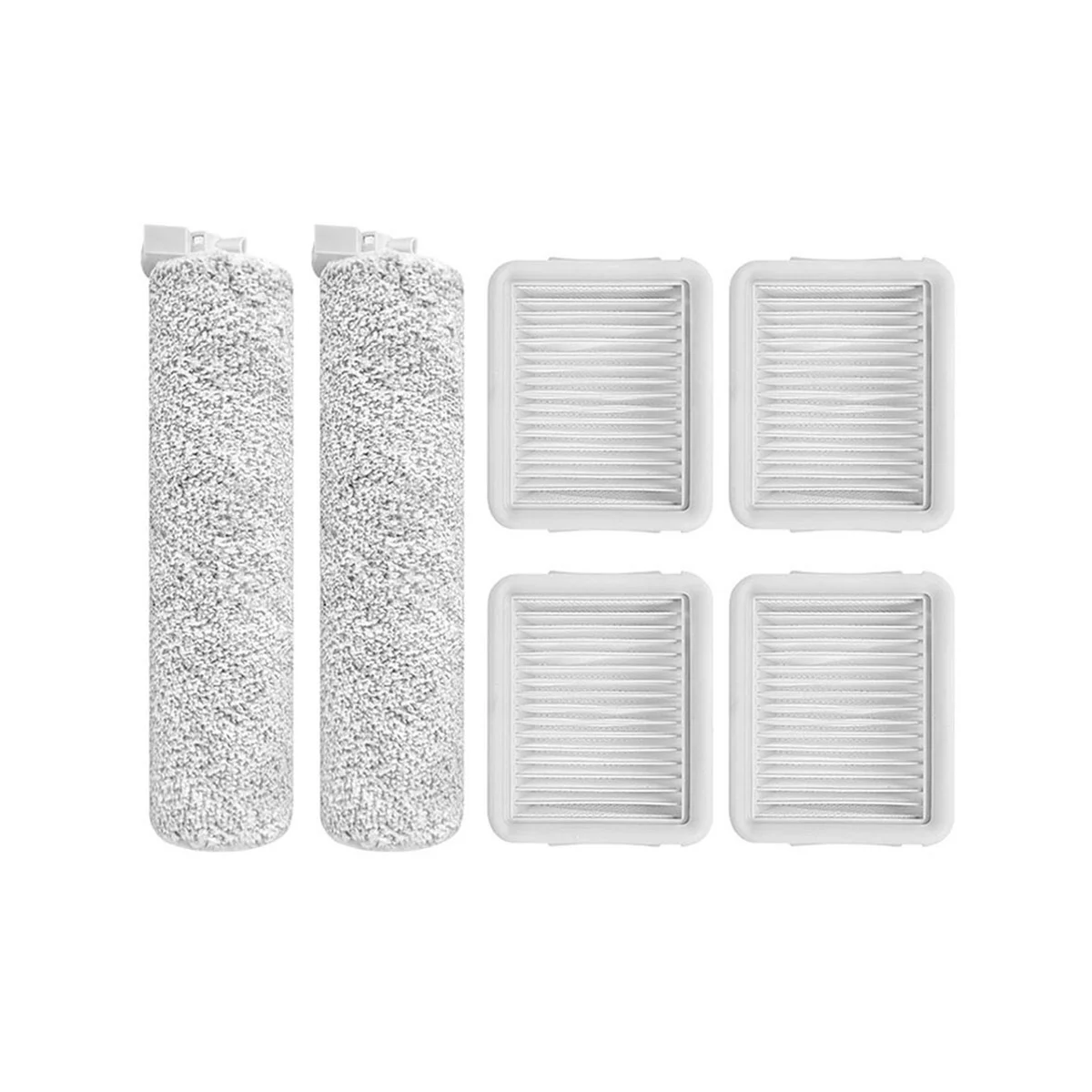 For H100 Pro Wet and Dry Robot Vacuum Cleaner Part Soft Fluffy Brush Roll Hepa Filter Accessories