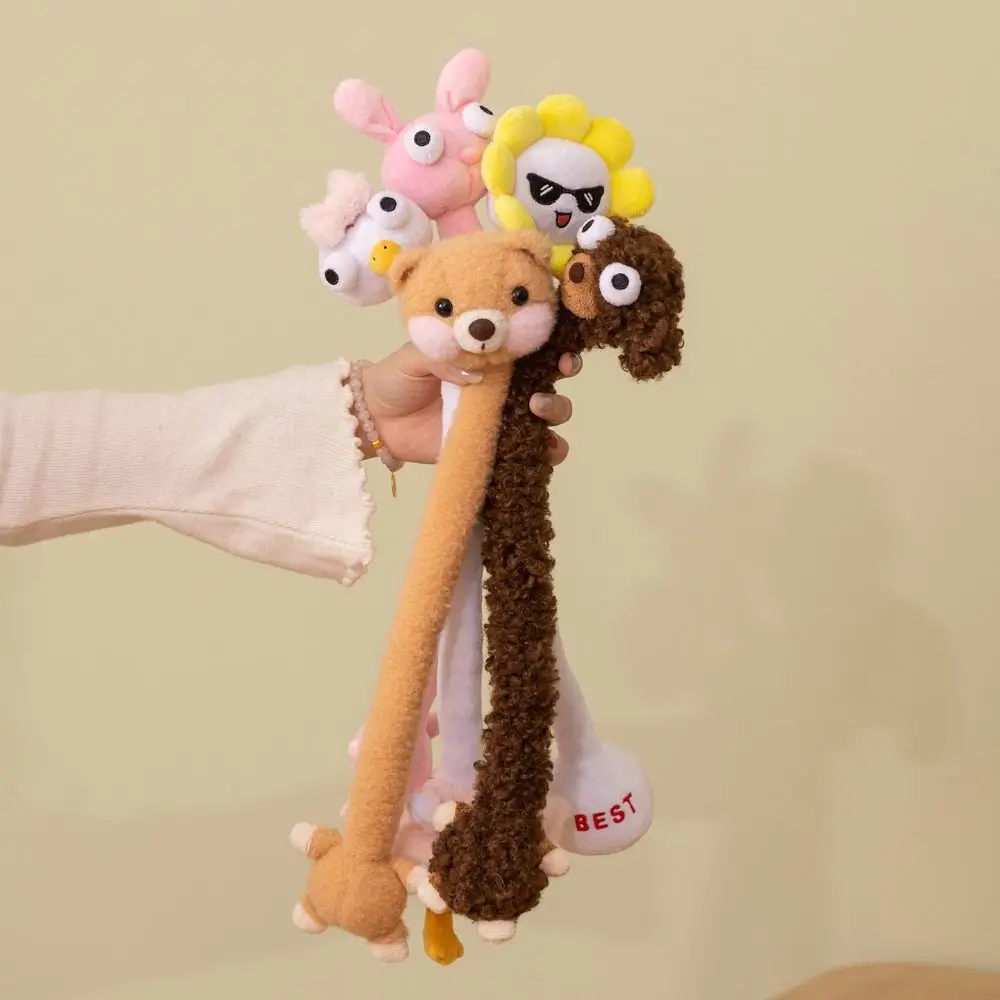 Funny Design Long Neck Chickens Plush Keychain White Color Cute Style Dog Bag Pendant Creative Gift 40CM Rabbit Plush Pendant