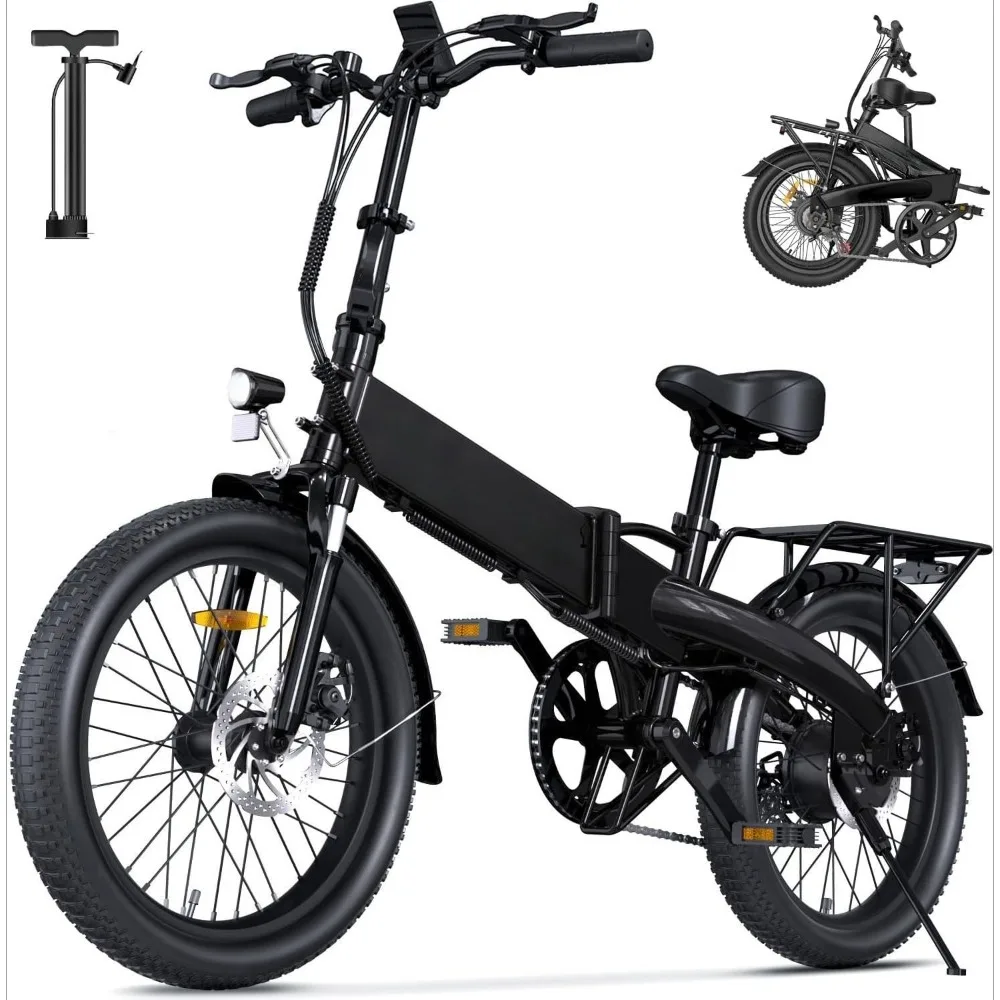 

U5 Pro E Bike for Adults Electric Bike with Front Suspension, 48V 500W Folding Ebikes for Adults, Aluminum Frame, 7 Speed Gear